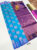 K.M.D Soft 75% Pure Silk Saree Light Blue Color w/ Blouse