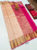 Unique Design K.M.D Soft 75% Pure Silk Saree Light Peach Color w/ Blouse
