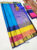 K.M.D Soft 75% Pure Silk Saree Multi Color w/ Blouse