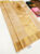 New Design K.M.D Soft 75% Pure Silk Saree Off White Color w/ Blouse