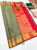 K.M.D Soft 75% Pure Silk Saree Olive Green Color w/ Blouse