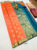 Beautiful Design K.M.D Soft 75% Pure Silk Saree Orange Color w/ Blouse