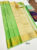 K.M.D Soft 75% Pure Silk Saree Parrot Green Color w/ Blouse