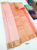 Unique Design K.M.D Soft 75% Pure Silk Saree Peach Color w/ Blouse