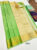 K.M.D Soft 75% Pure Silk Saree Pista Green Color w/ Blouse