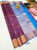 Trendy Design K.M.D Soft 75% Pure Silk Saree Purple Color w/ Blouse