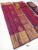 Unique Design K.M.D Soft 75% Pure Silk Saree Purple Color w/ Blouse