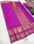 K.M.D Soft 75% Pure Silk Saree Violet Color w/ Blouse