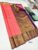 Unique Design K.M.D Soft 75% Pure Silk Saree Dark Peach Color w/ Blouse