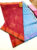 K.M.D Soft 75% Pure Silk Saree Apple Red Color w/ Blouse