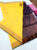 Trendy Design K.M.D Soft 75% Pure Silk Saree Lemon Yellow Color w/ Blouse