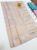 Latest Trendy Mango Design Kanjivaram Semi Silk Sarees Cream White Color w/ Blouse