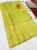 New Design Kanchi Semi Silk Sarees Lime Green Color w/ Blouse