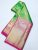 Lion Design Kanchipuram Pure Silk Saree Bridal Collection Green w/ Pink Color