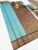 Latest Design Kanchi Semi Silk Saree Sky Blue Color w/ Blouse