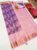 Latest Design Kanchi Semi Silk Saree Purple Color w/ Blouse