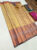 Kanjivaram Semi Silk Saree Cream Color w/ Blouse