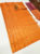 New Design Kanjivaram Semi Silk Saree Fanta Orange Color w/ Blouse