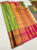 Kanjivaram Semi Silk Saree Green Color w/ Blouse