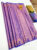 Copper Zari work Kanjivaram Semi Silk Saree Indigo Blue Color