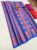 New Design Kanjivaram Semi Silk Saree Ink Blue Color w/ Blouse