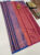 New Design Kanjivaram Semi Silk Saree Ink Blue Color w/ Blouse