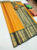 Latest Design Kanchi Semi Silk Saree Mango Yellow Color w/ Blouse