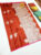 Musical Instrument Design Kanjivaram Semi Silk Saree Orange Color w/ Blouse