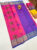 Flower Design Kanjivaram Semi Silk Saree Pink Color w/ Blouse