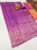 Beautiful Design Kanjivaram Semi Silk Saree Purple Color w/ Blouse