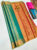 Trendy Border Kanjivaram Semi Silk Saree Teal Green Color w/ Blouse