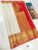 New Design Kanchi Semi Silk Saree White Color w/ Blouse