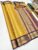 Latest Design Kanchi Semi Silk Saree Yellow Color w/ Blouse