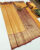 Mango Design Kanchi Semi Silk Saree Yellow Color w/ Blouse