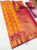 Leaf and Peacock Design Kanchi Semi Silk Saree Yellow Color w/ Blouse
