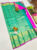 Kanjivaram Pure Wedding Silk Saree Teal Green Color w/ Blouse