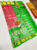 Latest Unique Design Kanjivaram Pure Wedding Silk Saree Apple Red and Green Color w/ Blouse