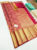Trendy Design Kanjivaram Pure Wedding Silk Saree Apple Red Color w/ Blouse