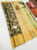 Flower Design Kanjivaram Pure Wedding Silk Saree Black Color w/ Blouse