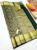 Animals Design Kanjivaram Pure Wedding Silk Saree Bottle Green Color w/ Blouse