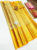 Kanjivaram Pure Wedding Silk Saree Butter Yellow Color w/ Blouse
