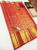Kanjivaram Pure Wedding Silk Saree Chilli Red Color w/ Blouse