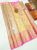 Kanjivaram Pure Wedding Silk Saree Cream and Rose Color w/ Blouse