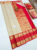 Unique Design Kanjivaram Pure Wedding Silk Saree Cream Color w/ Blouse