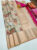 Girls Design Kanjivaram Pure Wedding Silk Saree Cream Color w/ Blouse