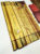 Trendy Design Kanjivaram Pure Wedding Silk Saree Golden Yellow Color w/ Blouse