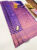 Kanjivaram Pure Wedding Silk Saree Indigo Blue Color w/ Blouse