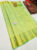 Beautiful Design Kanjivaram Pure Wedding Silk Saree Lemon Green Color w/ Blouse