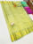 New Trendy Design Kanjivaram Pure Wedding Silk Saree Lemon Yellow Color w/ Blouse