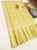 New Design Kanjivaram Pure Wedding Silk Saree Lemon Yellow Color w/ Blouse